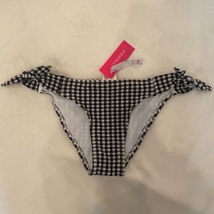 NWT Xhilaration black and white tie bikini bottom Size XS